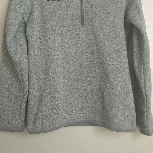 Patagonia women's better sweater 1/2 zip grey embroidery sz M - Picture 3 of 7